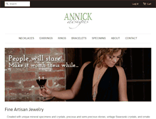 Tablet Screenshot of annickdesigns.com